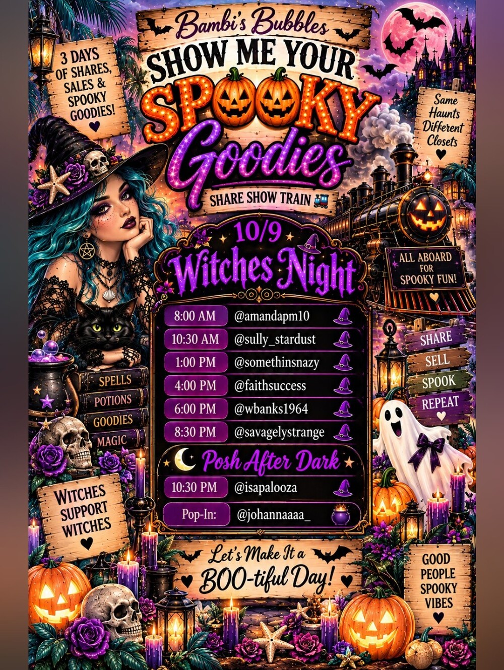 🧜♀️Show Me Your Spooky Goodies 3-day Share Show Train October 9•10•11🧌 - Picture 2 of 8